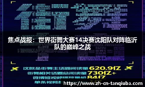 焦点战报：世界街舞大赛14决赛沈阳队对阵临沂队的巅峰之战